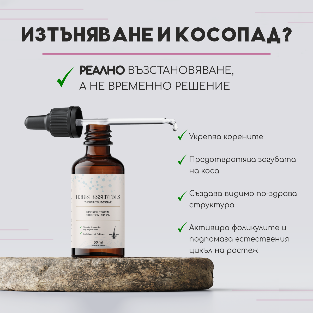 Fioris Essentials Миноксидил 2% За Жени 150мл